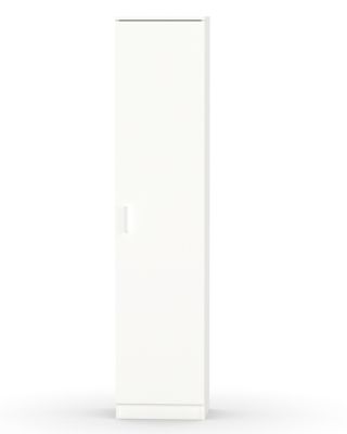Armoire / meuble de rangement coloris blanc – Hauteur 180 x Longueur 40 x Profondeur 35 cm