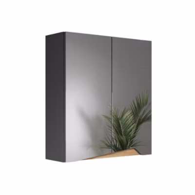 Vicco Armoire de toilette Anthracite/Artisan 60x67cm avec étagère réglable en hauteur