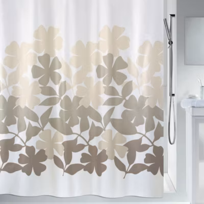 Spirella Rideau de douche Polyester FLEURY 240x180cm Taupe  Beige