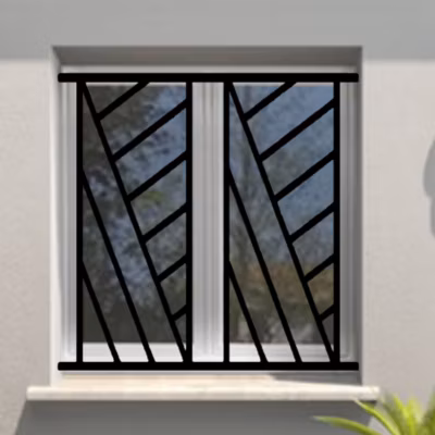 Grille de Defense Omega pour Fenetre H 75 cm x L 100 cm (côte tableau)