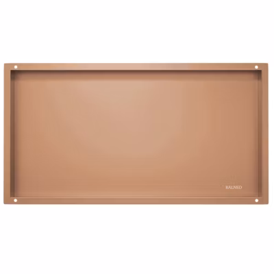 BALNEO – niche murale 60x30x10 cm cuivrée en acier inoxydable WALL-BOX NO RIM – étagère murale encastrée sans cadre