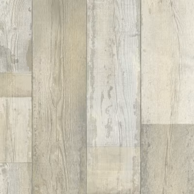 Sol Vinyle Imitation parquet vintage blanchi – Rouleau de 4m x 6m