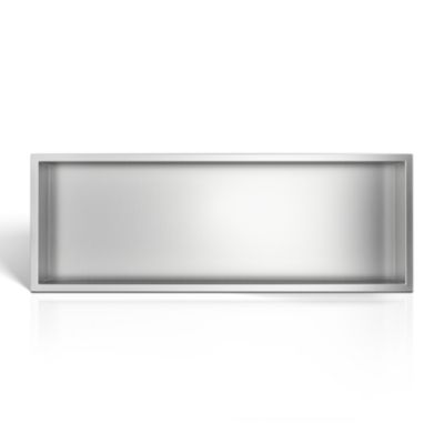 BALNEO – niche murale 90x30x10 cm argentée INOX en acier inoxydable WALL-BOX – étagère de salle de bain