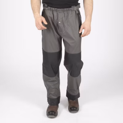 piranha – pantalon de pluie de travail – 9223 gris , noir m