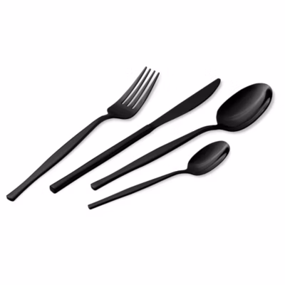 Berlinger Haus 24 p. Couverts inox fini miroir couteaux, fourchettes, cuillères et cuillères à café, boîte cadeau design