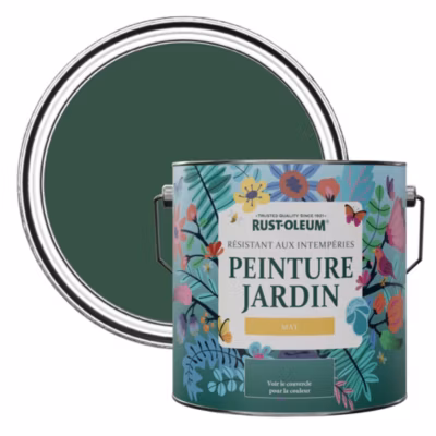 Peinture Verte pour Jardin et terrasse, Finition Mate – RUST-OLEUM – Pinède 2,5 L