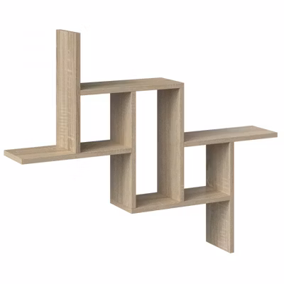 Etagère murale moderne – Dimensions: 85x15x73.5 cm – Meuble de rangement mural-HILLY