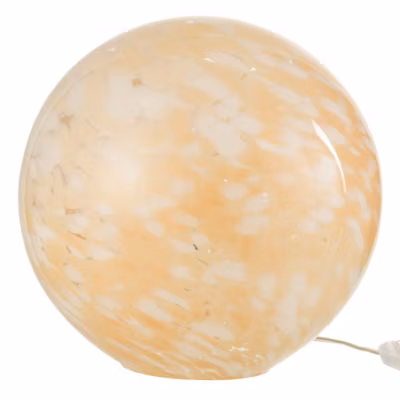Lampe à Poser en Verre « Mélissa » 28cm Beige