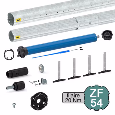 Kit de motorisation filaire pour volet roulant 40 kg – tube ZF 54 mm – 20 Nm