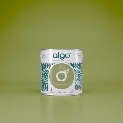 Peinture Algo – Vert olive de Méditerrannée – 0.5L – Velours