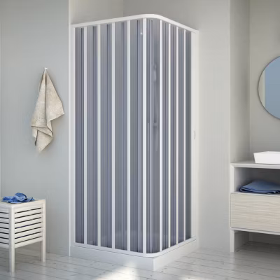 Cabine douche 70x100CM H185 en Plastique pvc modèle Energy avec l&rsquo;ouverture latérale