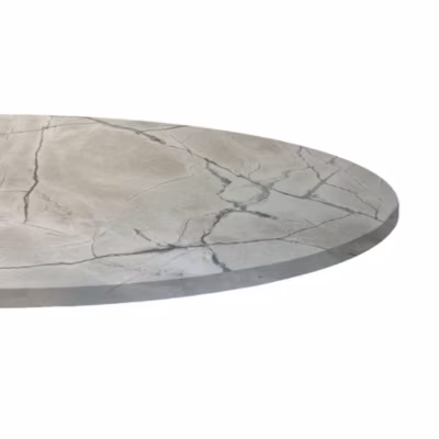 Plateau rond 70cm decor marbre venato – Restootab