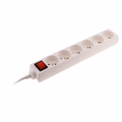 Bloc 6 prises + interrupteur 1m Zenitech