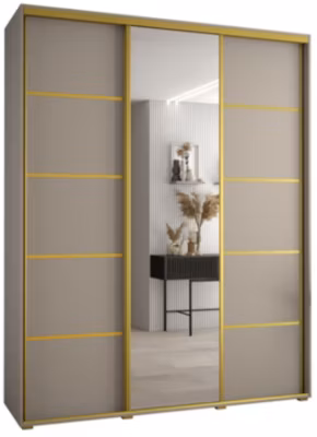Armoire Dakota 5 a portes coulissantes 190/60/235,3  portes
