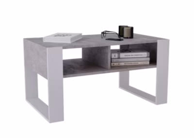 Table basse Kora92 moderne et stable pour le salon en composite de bois