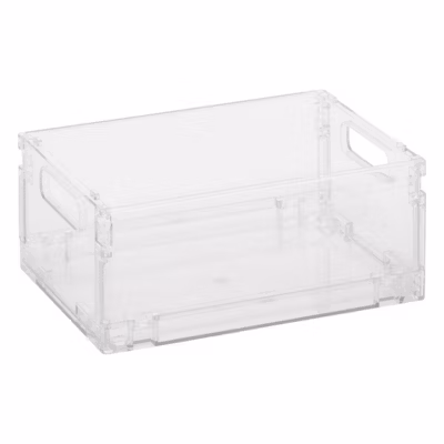 Boîte de rangement Fold&rsquo;n&rsquo;Box en plastique gris 2,8L – Gris- 5five