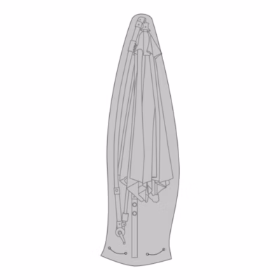 Housse de luxe en polyester 600D pour parasol suspendu, imperméable et élégante