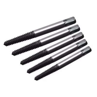 Extracteurs de Vis 3-18 mm – Lot de 5 – Outils Pratiques pour Retirer Vis Endommagées – Silverline