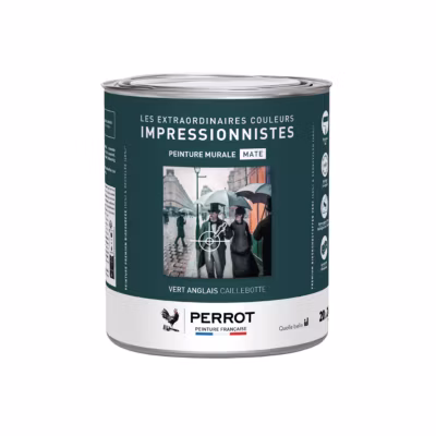 PEINTURE MURALE MATE VERT ANGLAIS CAILLEBOTTE  2L  – PERROT
