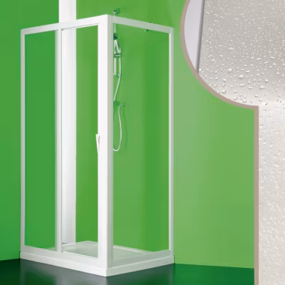 Cabine douche 90×120 CM en acrylique mod. Mercurio avec ouverture centrale
