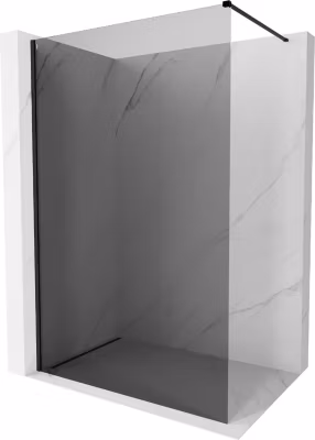 Mexen Kioto-X paroi de douche Walk-in 50 x 200 cm, graphite 10 mm, noir – 800-050-101-70-40-X