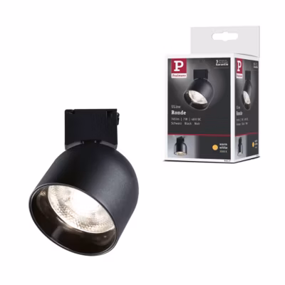 ULine Spot LED Ronde 405lm 7W 85 mm 3000K Noir