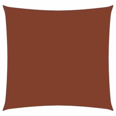 vidaXL Voile de parasol Tissu Oxford carré 3×3 m Terre cuite