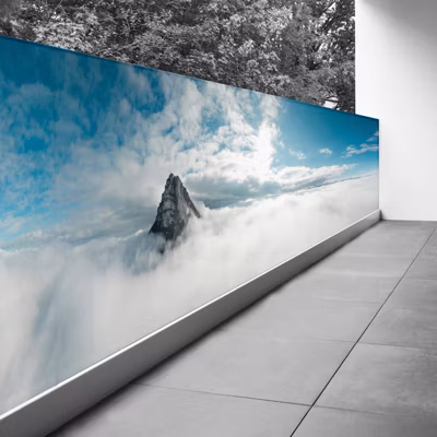 Brise vue Trompe l&rsquo;oeil – 110×385 cm – Nuages 3617689695754