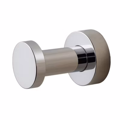 BALNEO – crochet porte-serviettes en acier inox chromé argenté – crochet de salle de bain QUBE inoxydable