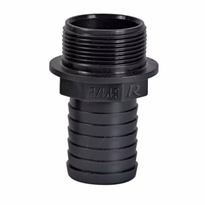 Raccord cannelé mâle 1&Prime; diam.19mm