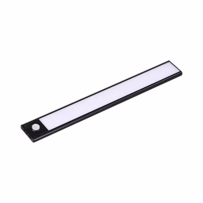 Réglette LED Rechargeable USB 60cm 2,5W Noire avec Détecteur de mouvement – Blanc Neutre 4000K – 5500K – SILAMP