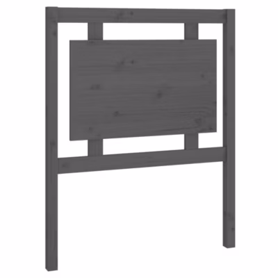 vidaXL Tête de lit Gris 80,5x4x100 cm Bois massif de pin 817917