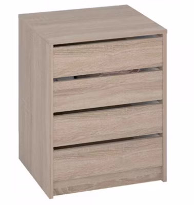 Commode / Meuble de rangement coloris chêne cortez – Hauteur 61.4 x Longueur 50 x Profondeur 44 cm