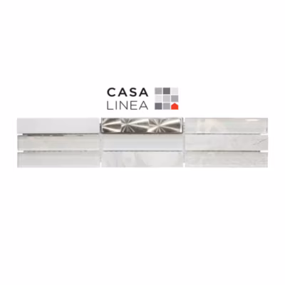 LISTEL CHARLESTON ICE HORIZONTAL 1 PIÈCE 7,5 X 30 CM  CASA LINEA