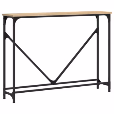 Table console chêne sonoma 102×22,5×75 cm bois d&rsquo;ingénierie vidaXL