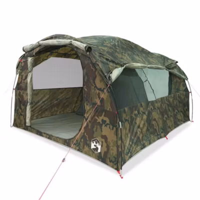 Tente familiale tunnel 6 personnes camouflage imperméable vidaXL