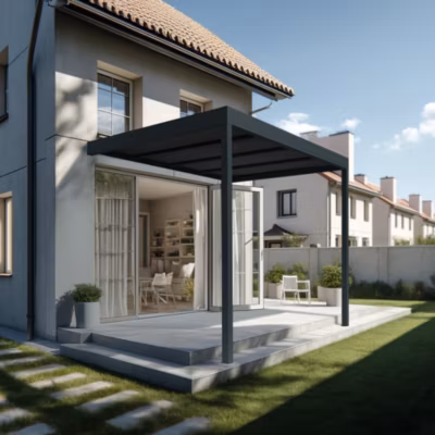 Pergola HAPESIRE Isotoit 6,26×3,00m (Gris anthracite)