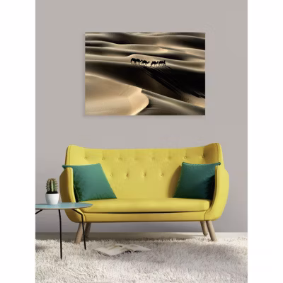 Tableau verre acrylique Caravane 130 x 90 cm – Décoration murale photo pour la maison