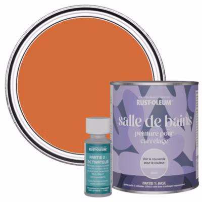 Peinture Orange pour carrelage de Salle de Bain, Mate – RUST-OLEUM – Thé chai 750ml