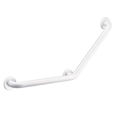 Barre d&rsquo;appui coudée Basic 135 degrés Diamètre 32 mm Delabie – 400 x 400 mm