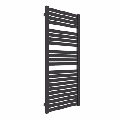 Sèche-serviette eau chaude noir de 860mm de haut et 440mm de large – 351 Watt – MAN860/440ZXN