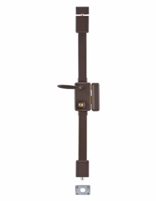 Serrure en applique Beluga à fouillot ,, droite, 3 pts, Transit2 diamètre 23mm, axe 45mm, marron, 4 clés – THIRARD