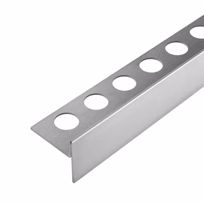 Balneo Profil de pente droite pour receveur de douche 120 cm argent en acier inoxydable