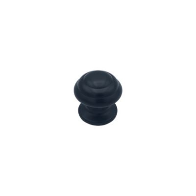 Bouton tirant de porte fixe D60 mm en aluminium Noir – breveté – lot de 6 boutons