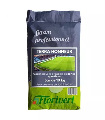 Semis pour gazon Terra Honneur 10 kg  pour un excellent aspect et tontes rases – Florivert 1202065
