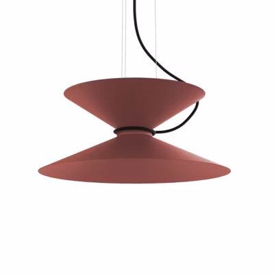 LUMICOM – YOYO Suspension, 2xGX53, max 8W, métal, rouge cowhide, D.40cm