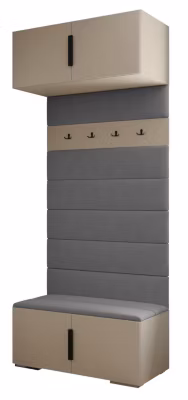 Armoire haute pour le hall Inova 1 100/47/236,7 (blanc/noir)