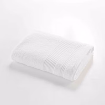 Serviette ou drap de douche 70 x 130 cm Tendresse blanc