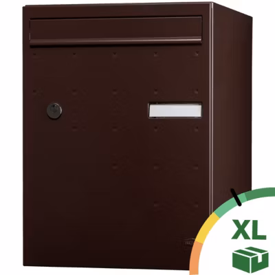 Boite à colis Atout 1 porte Brun brillant RAL 8019 B