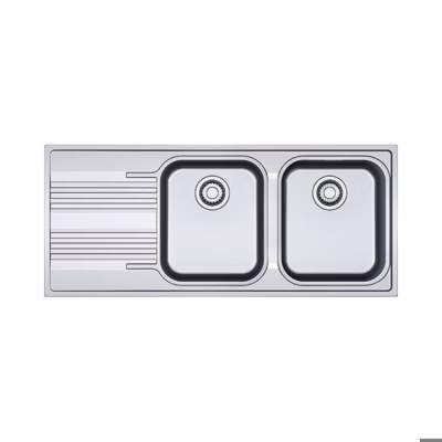 Évier Franke Smart SRX 621 inox 116×50 cm double cuve
